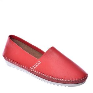 BCBGeneration Red Leather Mocs Sz 7.5